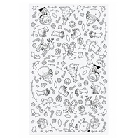 Christmas Paper Colouring Tablecloth Kids Party Activity Craft 91 x 122cm