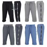 FIL Men's 3/4 Long Shorts w Zip Pockets Casual Gym Jogging - Legacy
