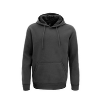 Adult Men's Unisex Basic Plain Hoodie Jumper Pullover Sweater Sweatshirt XS-5XL [Size: 5XL] [Colour: Charcoal]