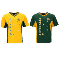 Adult Mens Sports Soccer Football Rugby Jersey Top T Shirt Australia Souvenir A