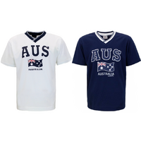 Mens Sports Soccer Football Rugby Jersey Top T Shirt Australia Souvenir Flag AUS