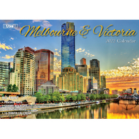 Melbourne - 2022 Rectangle Wall Calendar 13 Months by Bartel