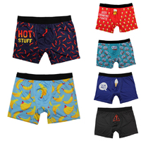 Men's Boys Underwear Novelty Funny Cheeky Boxer Joke Shorts Briefs Undies