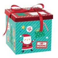 Christmas Eve Box Kids Gift Xmas Flat Pack Square Box