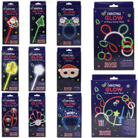 Christmas Glow Light Up Party Accessories Packs - Wands Headbands Sticks & More