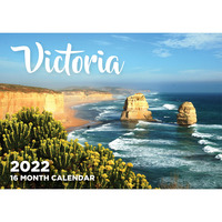 Victoria - 2022 Rectangle Wall Calendar 16 Months by IG Design 