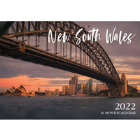New South Wales - 2022 Rectangle Wall Calendar 16 Months by IG Design