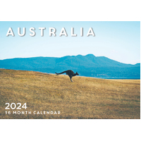 Australia - 2024 Rectangle Wall Calendar 16 Months by Design Group