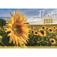 Florals - 2026 Rectangle Wall Calendar 16 Months by Design Group