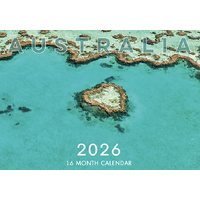 Australia - 2026 Rectangle Wall Calendar 16 Months by Design Group