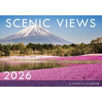 Scenic Views - 2026 Rectangle Wall Calendar 16 Months by Design Group