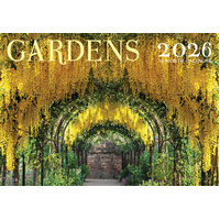 Gardens - 2026 Rectangle Wall Calendar 16 Months by Design Group