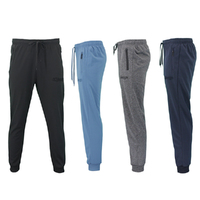 FIL Men's Lightweight Track Pants Jogger Sweats w Zip Pockets - Chicago