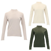 FIL Women's Long Sleeve High Neck Thermal Top Soft Touch Fleece Warm Base Layer