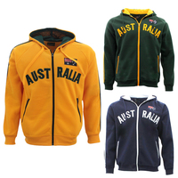 Adult Zip-up Hoodie Jacket Jumper Australian Australia Day Souvenir