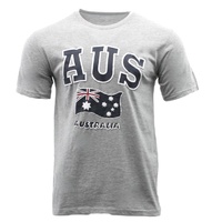 Adult T Shirt Australian Australia Day Souvenir Gift 100% Cotton - AUS Flag