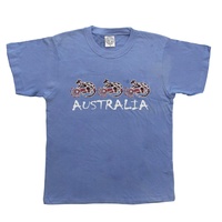 Adult T Shirt Australian Australia Day Souvenir 100% Cotton - Three Kangaroos