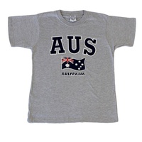 Kids Baby T Shirt Australian Australia Souvenir Cotton Sz 0-14 –AUS Flag
