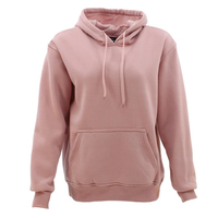 Adult Men's Unisex Basic Plain Hoodie Jumper Pullover Sweater Sweatshirt XS-5XL  [Size: 6XL] [Colour: Dusty Pink]