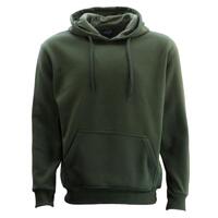Adult Men's Unisex Basic Plain Hoodie Jumper Pullover Sweater Sweatshirt XS-5XL  [Size: 2XL] [Colour: Olive]