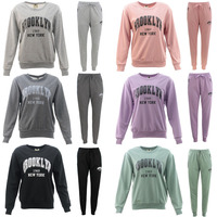 FIL Women's Tracksuit 2pc Set Loungewear Pullover Track Pants BROOKLYN