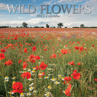 Wild Flowers - 2022 Square Wall Calendar 16 month by Gifted Stationery