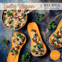 Tasty Vegan Recipes - 2022 Square Wall Calendar 16 month by Gifted Stationery