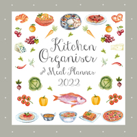 Kitchen Organiser & Meal Planner - 2022 Square Wall Calendar 16 month by Gifted Stationery