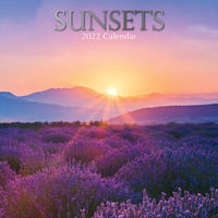Sunsets - 2022 Square Wall Calendar 16 month by Gifted Stationery