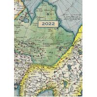 Antique Maps - 2022 Diary Planner A5 Padded Cover by The Gifted Stationery