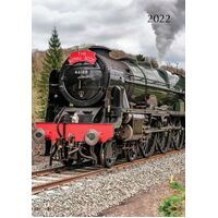 Steam Trains - 2022 Diary Planner A5 Padded Cover by The Gifted Stationery