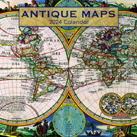 Antique Maps - 2024 Square Wall Calendar 16 month by Gifted Stationery (0)
