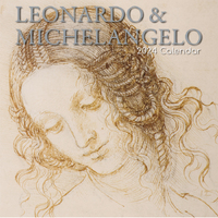 Leonardo & Michelangelo - 2024 Wall Calendar 16 month by Gifted Stationery (16)