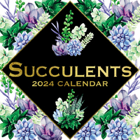 Succulents - 2024 Square Wall Calendar 16 month by Gifted Stationery (24)
