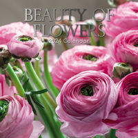 Beauty of Flowers - 2024 Square Wall Calendar 16 month by Gifted Stationery (16)