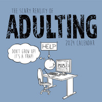 Scary Reality of Adulting - 2024 Wall Calendar 16 month by Gifted Stationery (3)