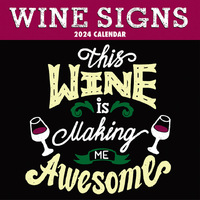 Wine Signs - 2024 Square Wall Calendar 16 month by Gifted Stationery (6)