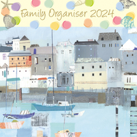 By the Sea Family Organiser- 2024 Wall Calendar 16 month by Gifted Stationery(1)