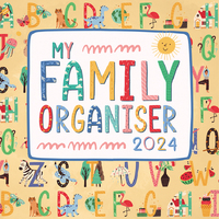 My Family Organiser- 2024 Square Wall Calendar 16 month by Gifted Stationery(24)