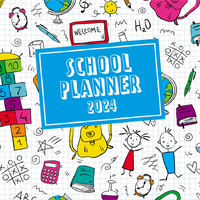 School Planner - 2024 Square Wall Calendar 16 month by Gifted Stationery (17)
