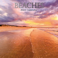 Beaches - 2024 Square Wall Calendar 16 month by Gifted Stationery (18)