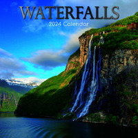 Waterfalls - 2024 Square Wall Calendar 16 month by Gifted Stationery (14)