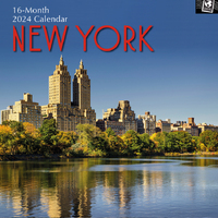 New York - 2024 Square Wall Calendar 16 month by Gifted Stationery (23)