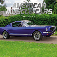 American Muscle Cars- 2024 Square Wall Calendar 16 month by Gifted Stationery(4)