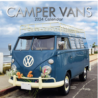 Camper Vans - 2024 Square Wall Calendar 16 month by Gifted Stationery (1)