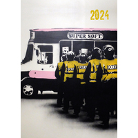Banksy - 2024 Diary Planner A5 Padded Cover by The Gifted Stationery