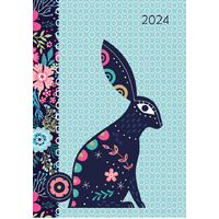 Hippity Hop - 2024 Diary Planner A5 Padded Cover by The Gifted Stationery