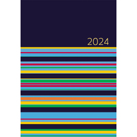 Stripes - 2024 Diary Planner A5 Padded Cover by The Gifted Stationery