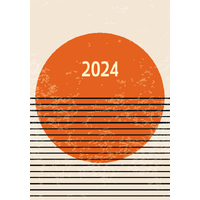 Sunrise - 2024 Diary Planner A5 Padded Cover by The Gifted Stationery