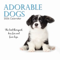 Adorable Dogs - 2026 Gifted Stationery Wall Calendar Monthly Planner Dogs